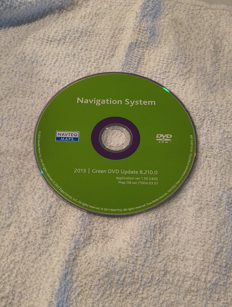 2013 Honda Navigation System 8.210.0 (DVD)