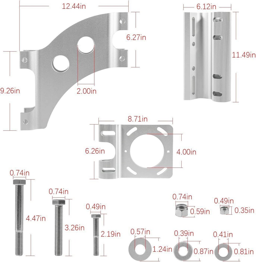 1810340 Talon Side Mounted Jack Plate Adapter Bracket Mount Extension Plate Tool