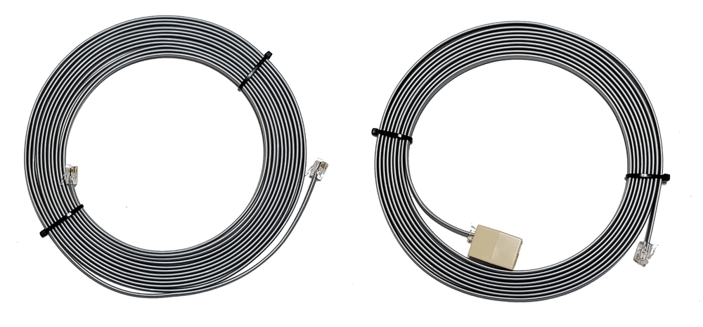 FTM-500DR Control Head Extension Cable 20 ' & Microphone Ext. 15' silver/gray