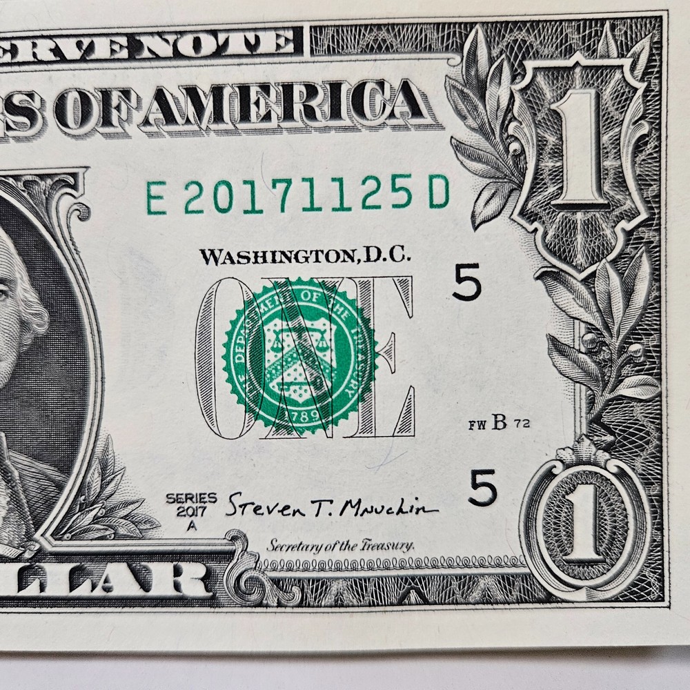 $1 Birthday Note One Dollar Bill 20171125 November 25 2017 Uncirculated