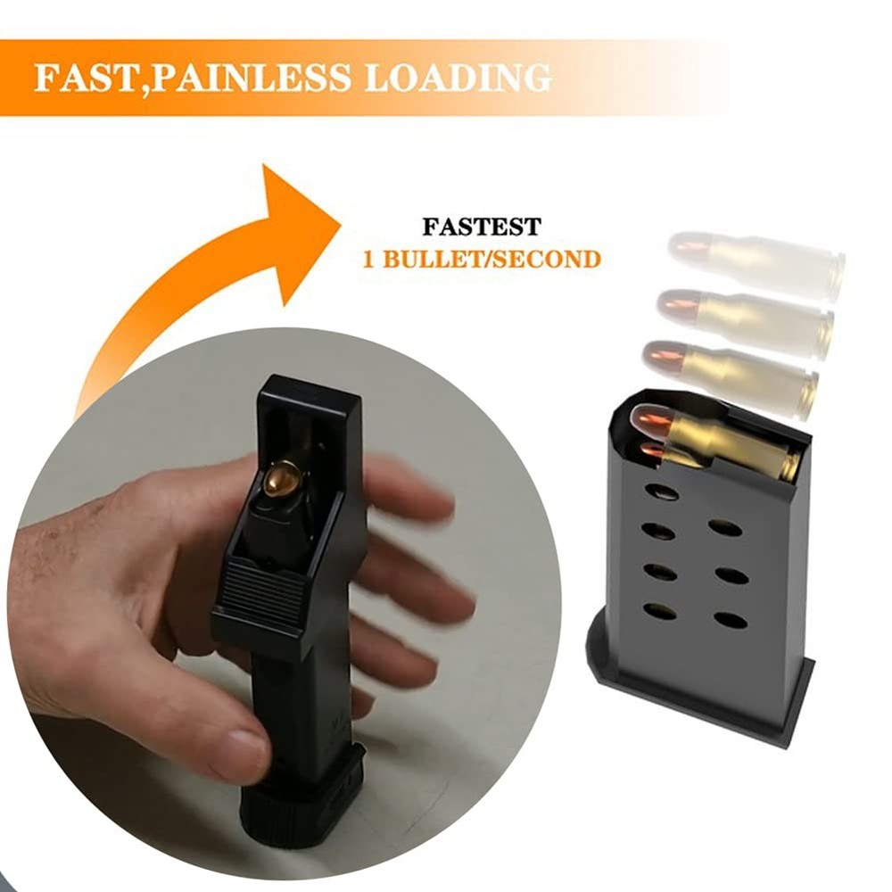 3 Pack Magazine Loader,Magazine Speed Loader for Most Double Stack 9mm & .40 ...