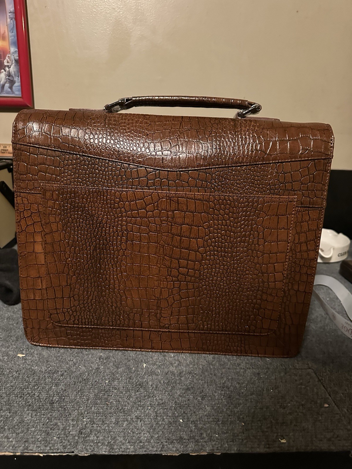 Rocky Patel Party Executive Briefcase – Brown Leather – Brand New