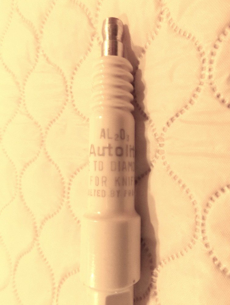 Auto Lite knife Sharpener Hone AL2 O3 Marked by Fram CORP