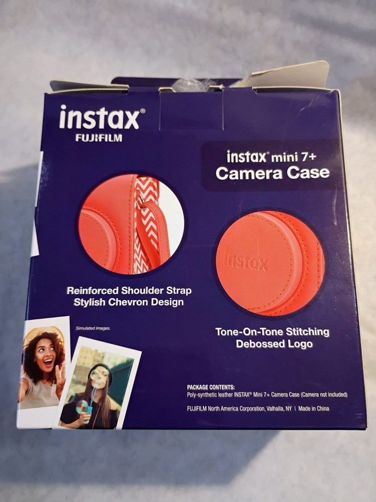 Fujifilm INSTAX MINI 7+ CAMERA CASE Peach- CASE ONLY