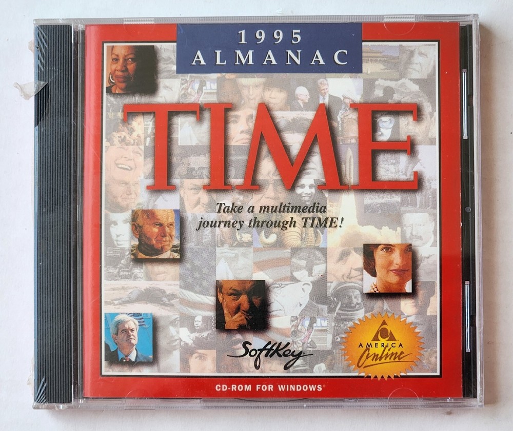Time - 1995 Multimedia Almanac CD-ROM for Windows. Sealed.