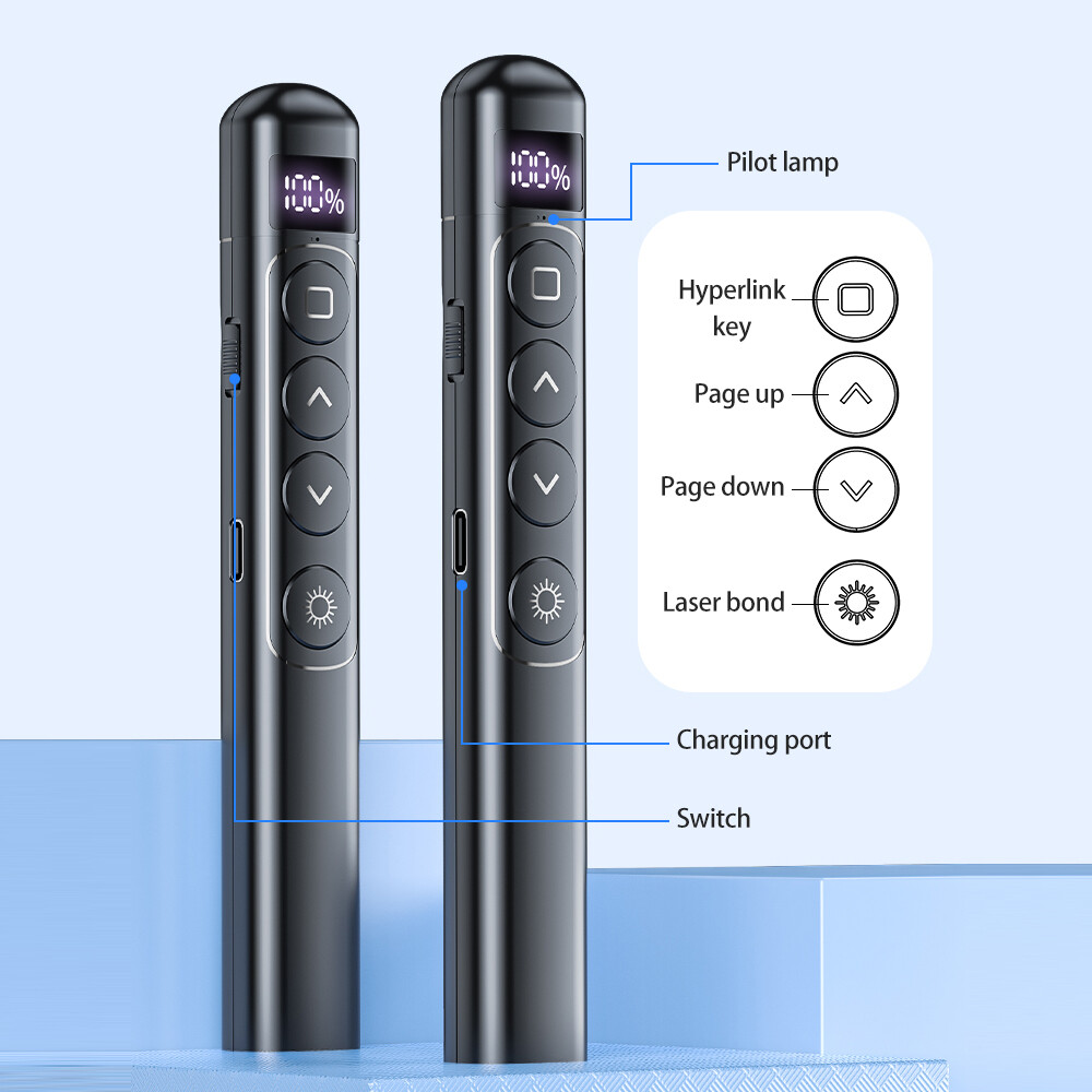 Laser Presentation Pointer 2.4G Wireless Demonstration Remote Control Pen Y4C3