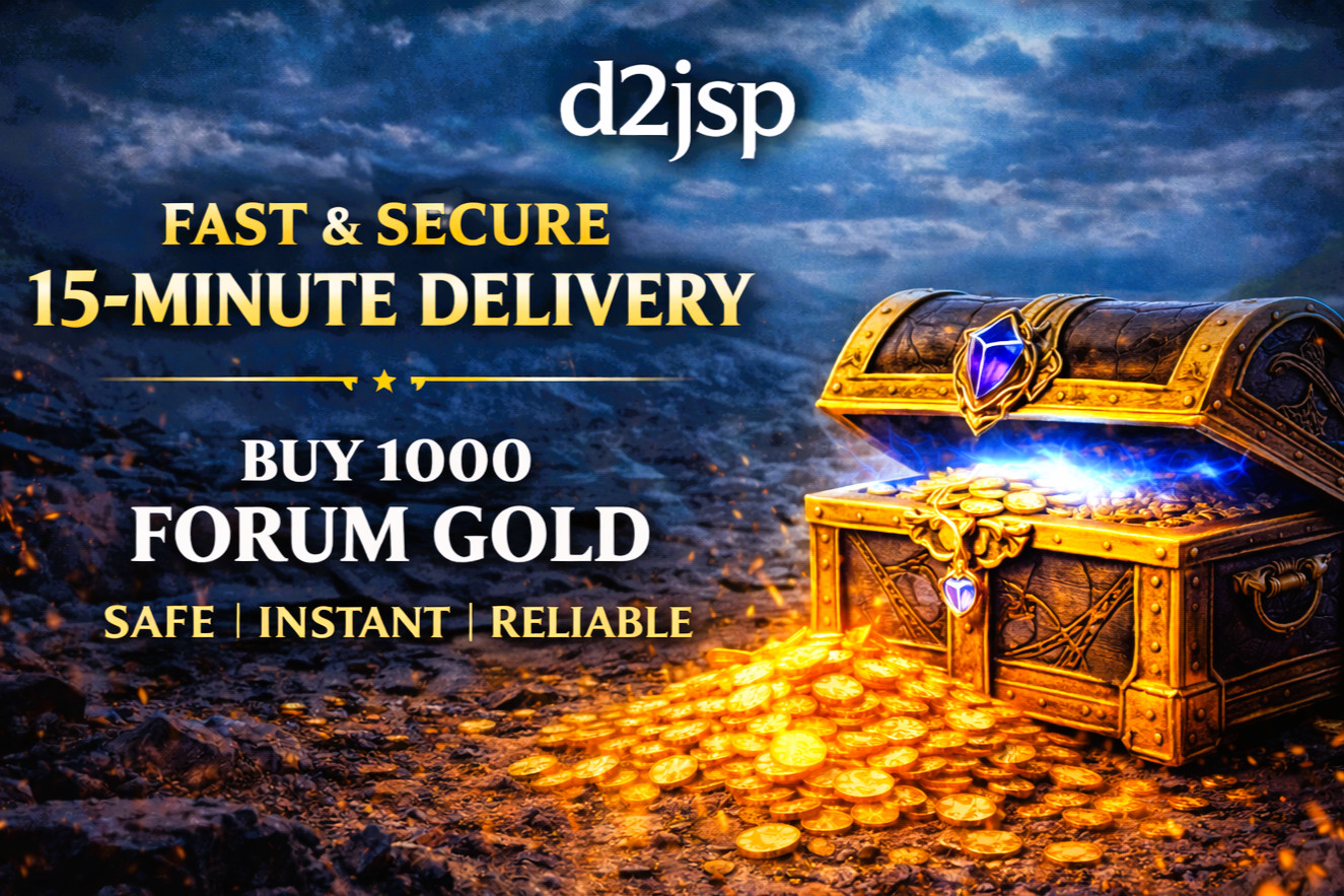 D2JSP Forum Gold | Buy 1000FG or more | Fast Secure Reliable | 15min Delivery