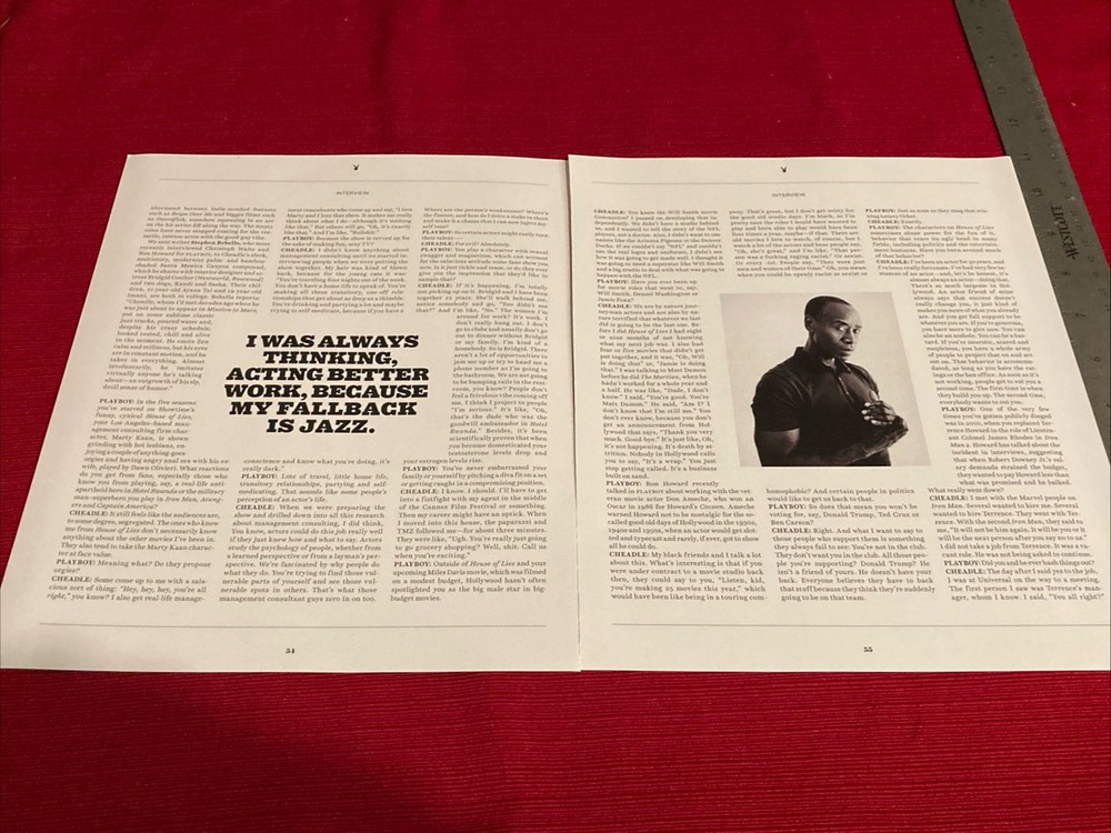 Actor Don Cheadle 8-page 2018 Print Article