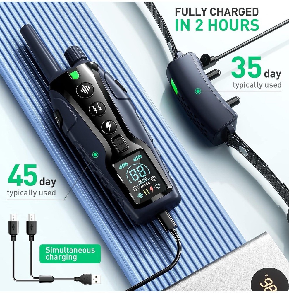 Remote Training Collar, Water Proof, & Rechargeable (READ DESCRIPTION) -B2