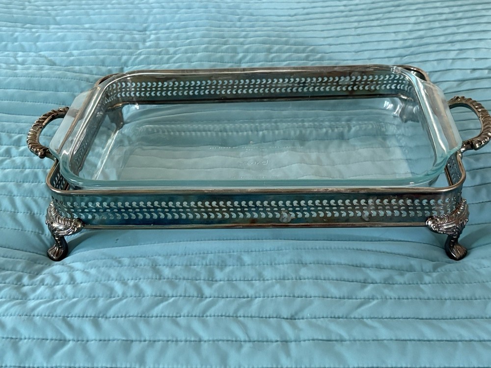 William Rogers Silver plate Serving Dish with Rectangular Casserole dish
