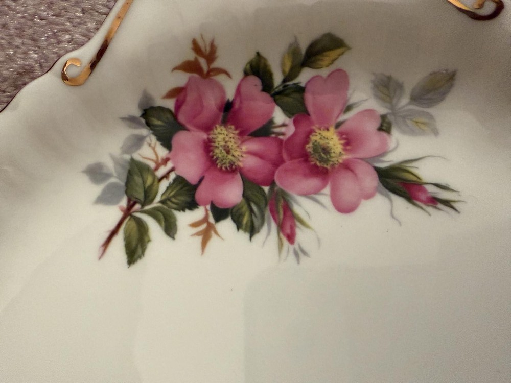 Cake Plate Royal Albert Prairie Rose Handled Cake Dish cod3