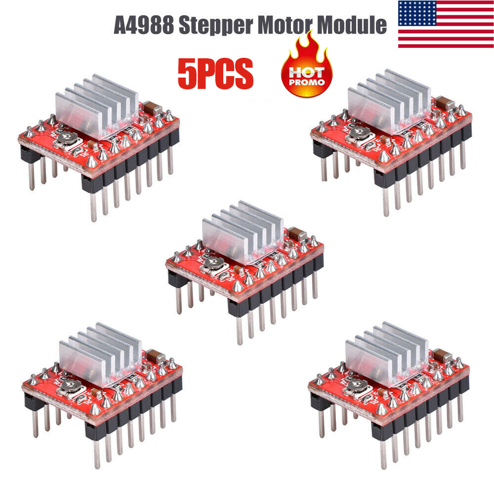 5PCS A4988 3D Printer Stepper Motor Driver Module StepStick for Pololu Reprap