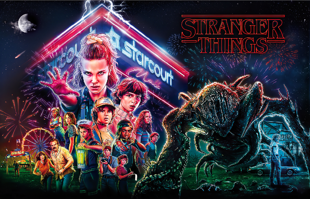 Stern Stranger Things Pinball Machine Custom Translite