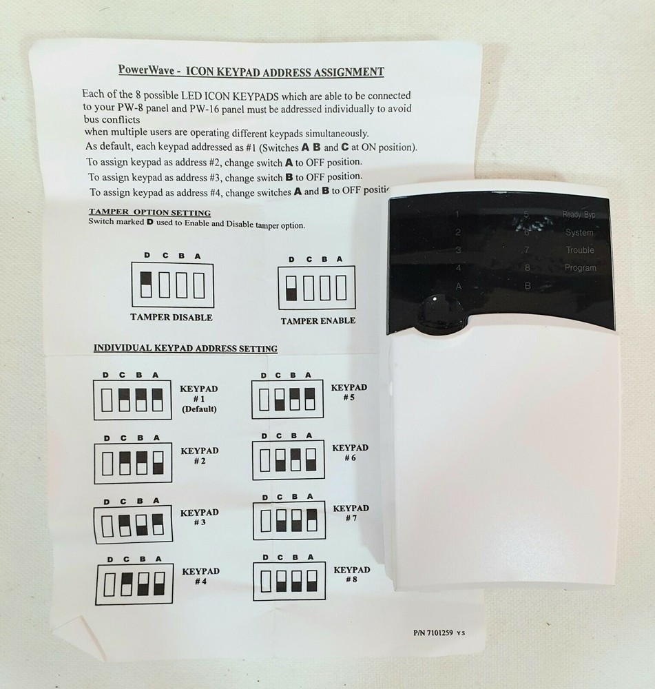 ALARM PROGRAMMER CONTROL UNIT
