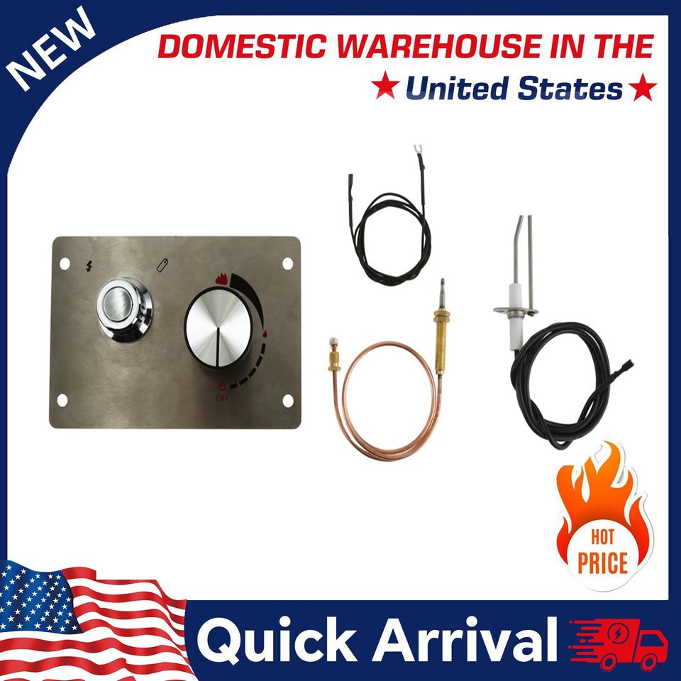 Flat Panel Brazier Valve Control System Fire Pit Gas Burner Spark Ignition Kit