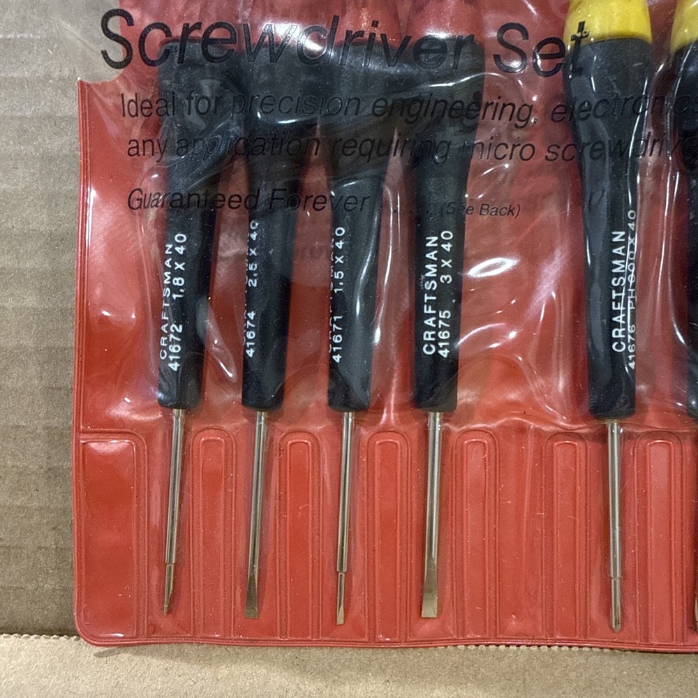 SEARS Craftsman Professional 11pc Micro-Tech Precision Screwdriver Set 41670