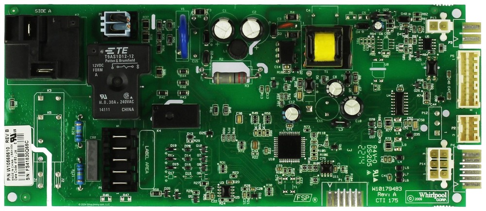 Whirlpool WPW10568610NH Dryer Main Control Board