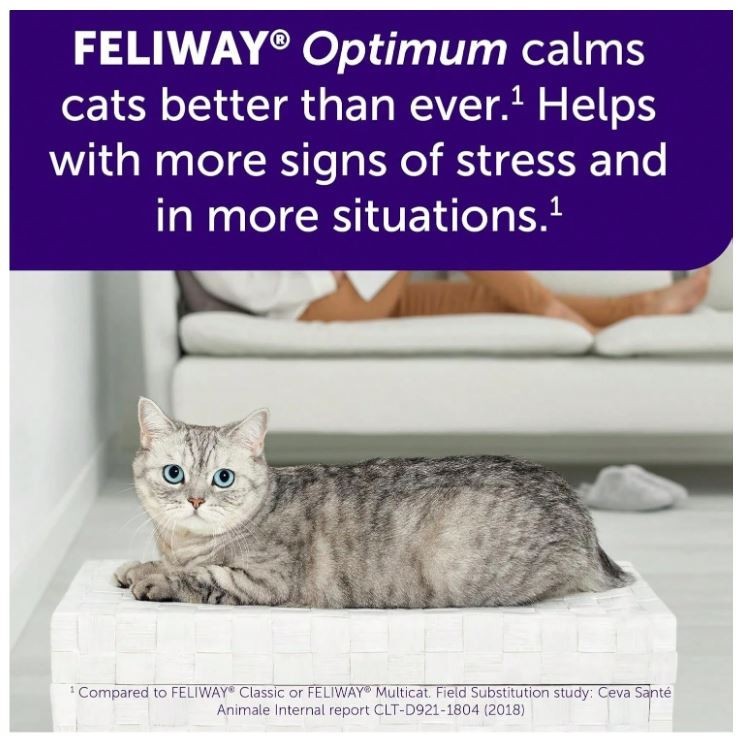 Feliway D92120K Enhanced Calming Pheromone Diffuser Refill - 48ml free shipping