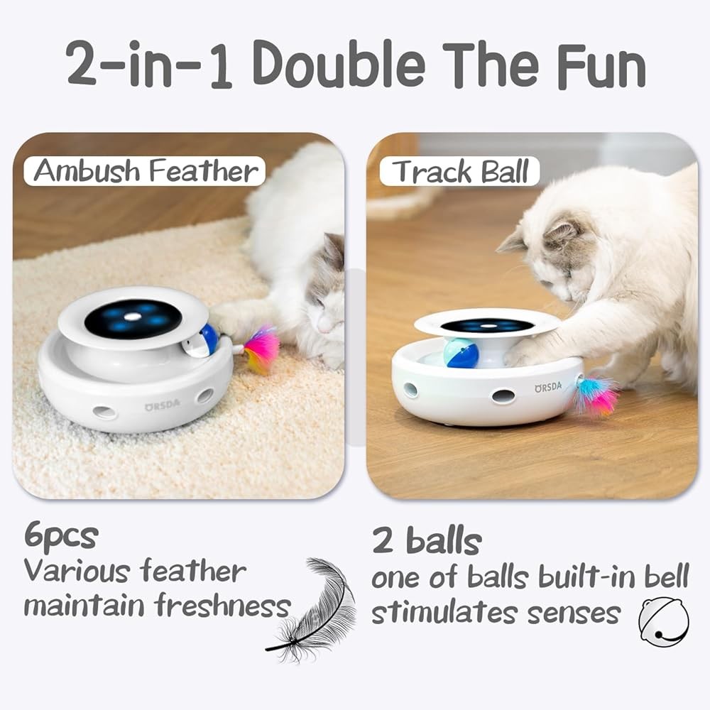 Feathers Replacement ONLY Interactive Cat Toys