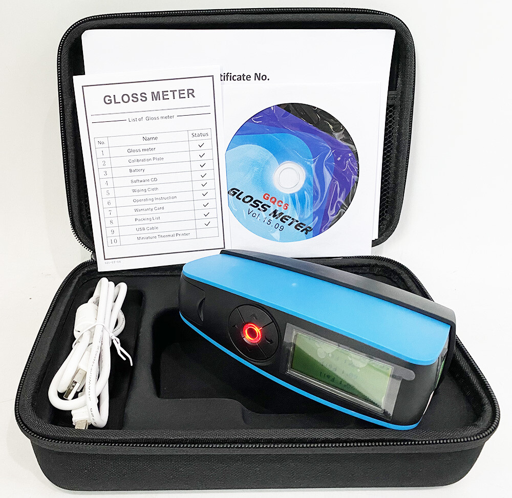 Multi-Angle Gloss Meter with 20°/60°/85° USB Interface for Paint Coating Plastic