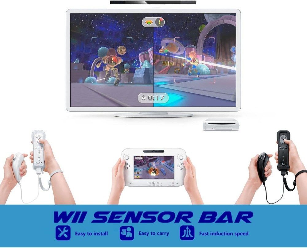 Stable Wired Infrared Sensor Bar for Wii - Ideal Replacement with Flexible Setup