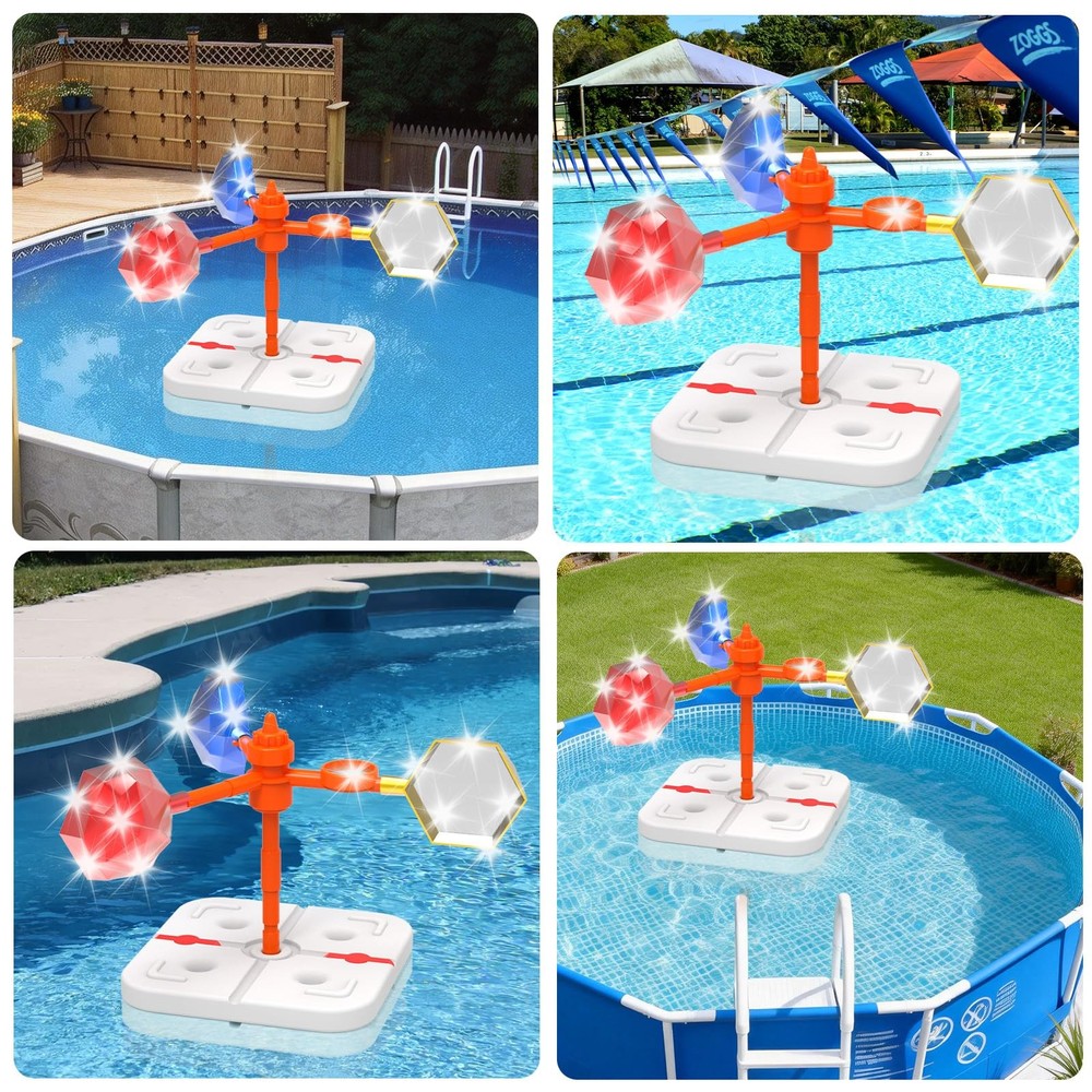 Pool Bird Deterrent Device, Floating Reflective Bird Deterrent Windmill, Keep...
