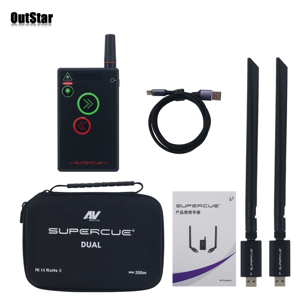 SuperCue Dual Version Green Laser PPT Controller Wireless Presentation Control #