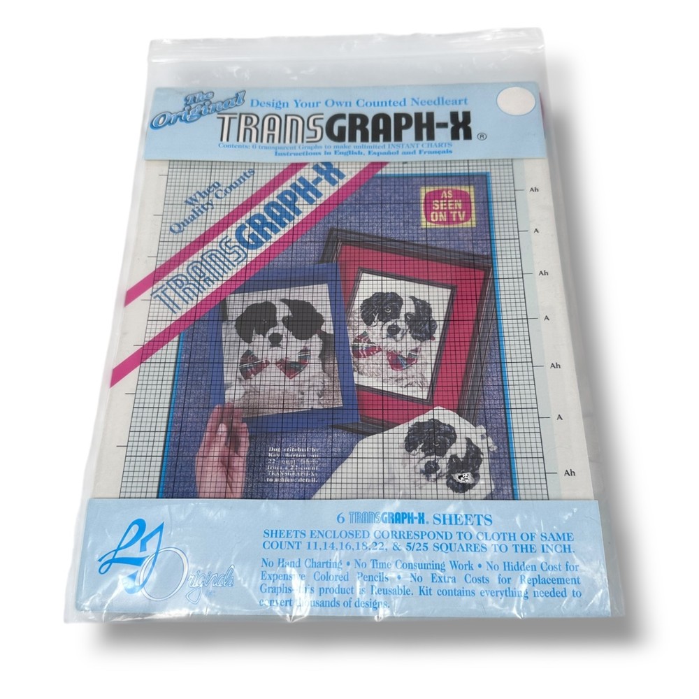 TransGraph-X Design Your Own Counted Needleart Kit 6 Sheets with Instructions