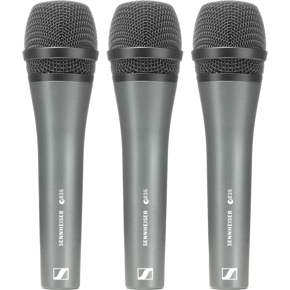 Sennheiser E835 Performance Vocal Microphone - 3-Pack