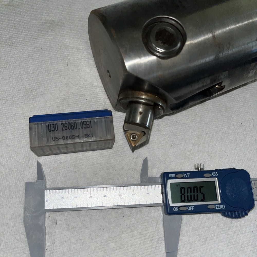 Komet ABS80 Micro Adjustable Boring Head 90-140mm 3.543-5.512 Range. 10 Inserts.