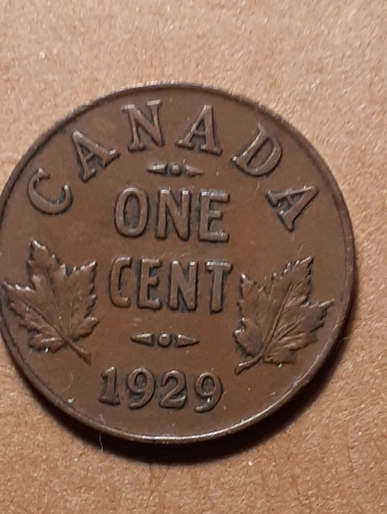 1929 ONE CENT CANADA