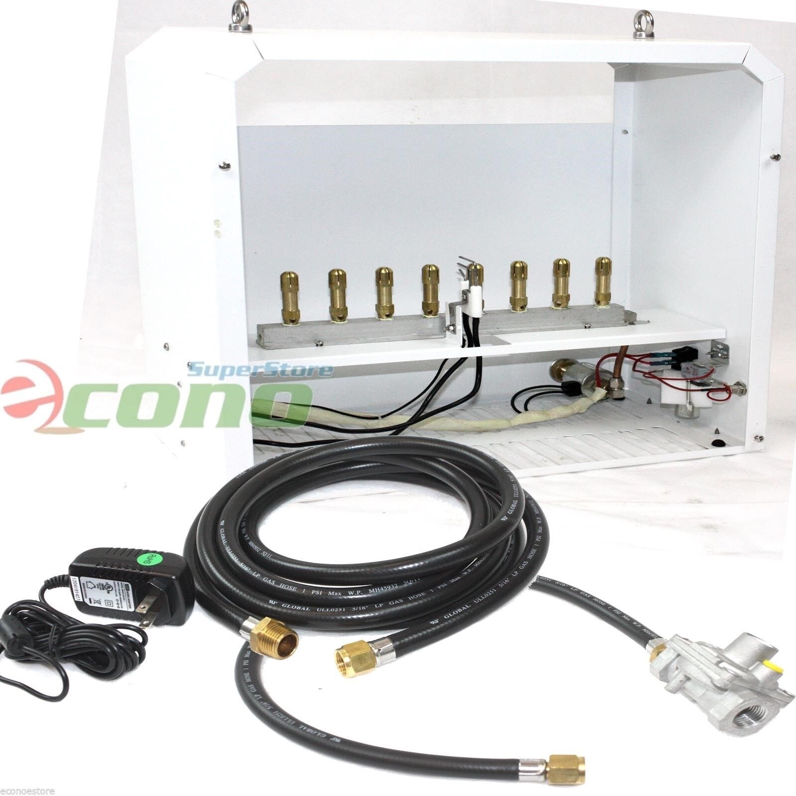 Natural Gas Hydroponic Room CO2 Generator 8 Burner Safety Auto Piloting Burners