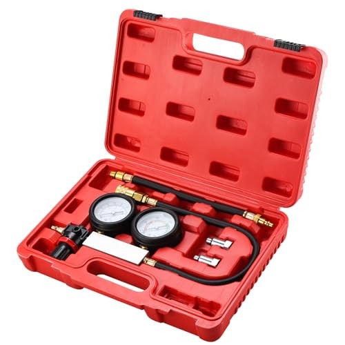 Cylinder Leak Down Tester Tool Kit, Gasoline Engine Compression Leak Down