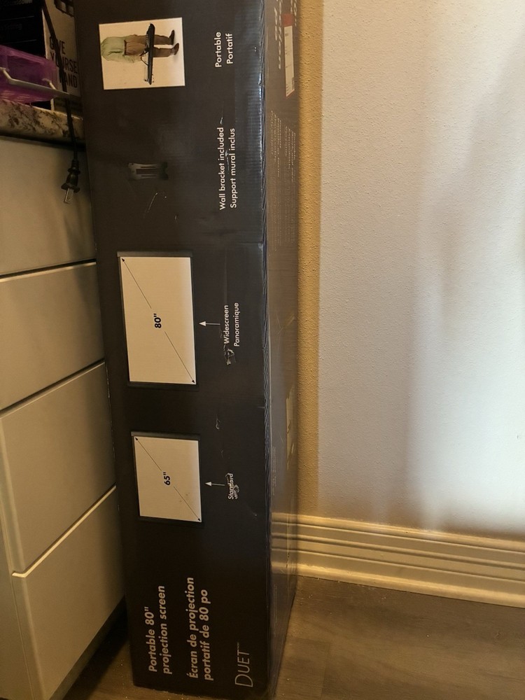 Epson Accolade Duet Portable Projector Screen 80"
