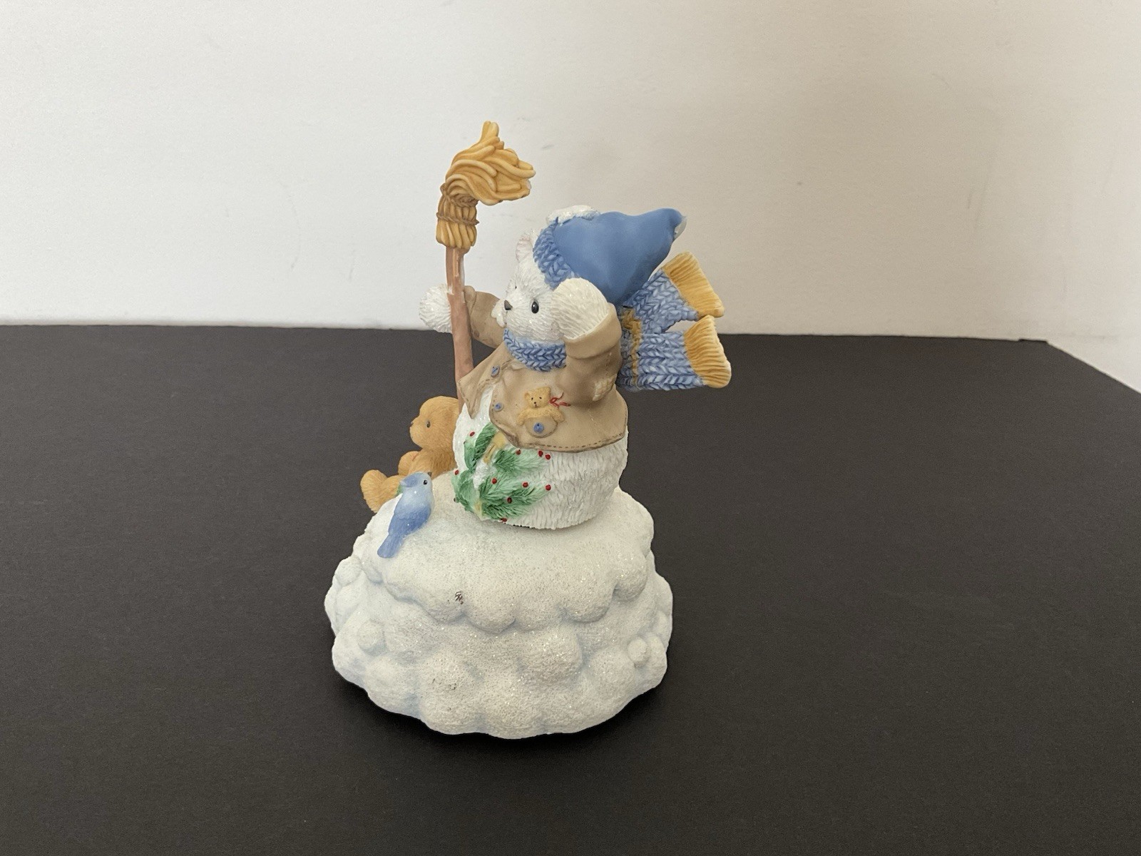 Vintage Cherished Teddies  Wind-Up Music Box. “Deck the Halls”.  No Box , 2000