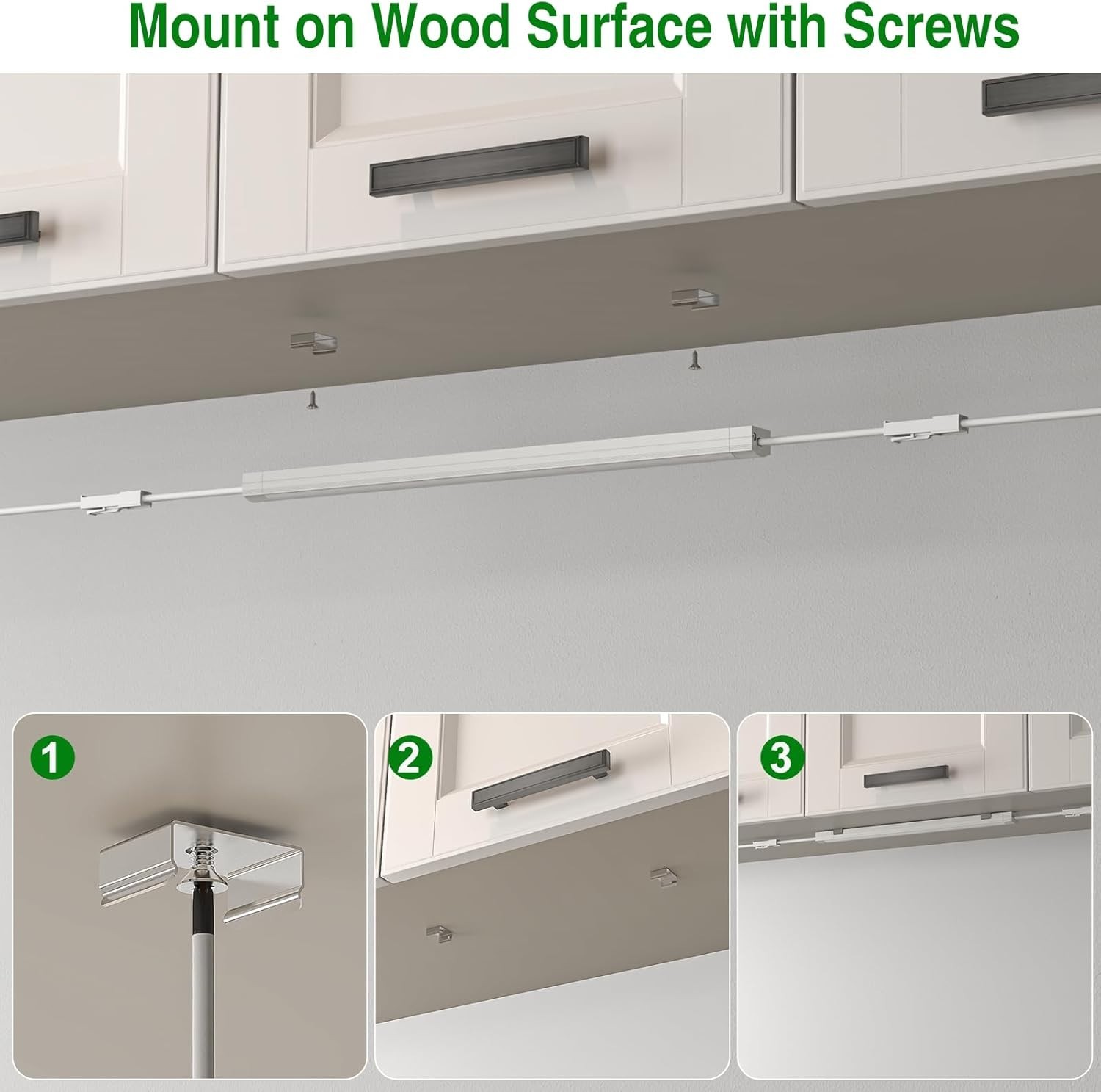 Under Cabinet Lighting,Dimmable Under Counter Lights 120V Plug in & Hardwired