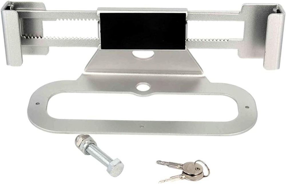 Laptop Security Lock Retail Anti Theft Holder Adjustable Width Silver