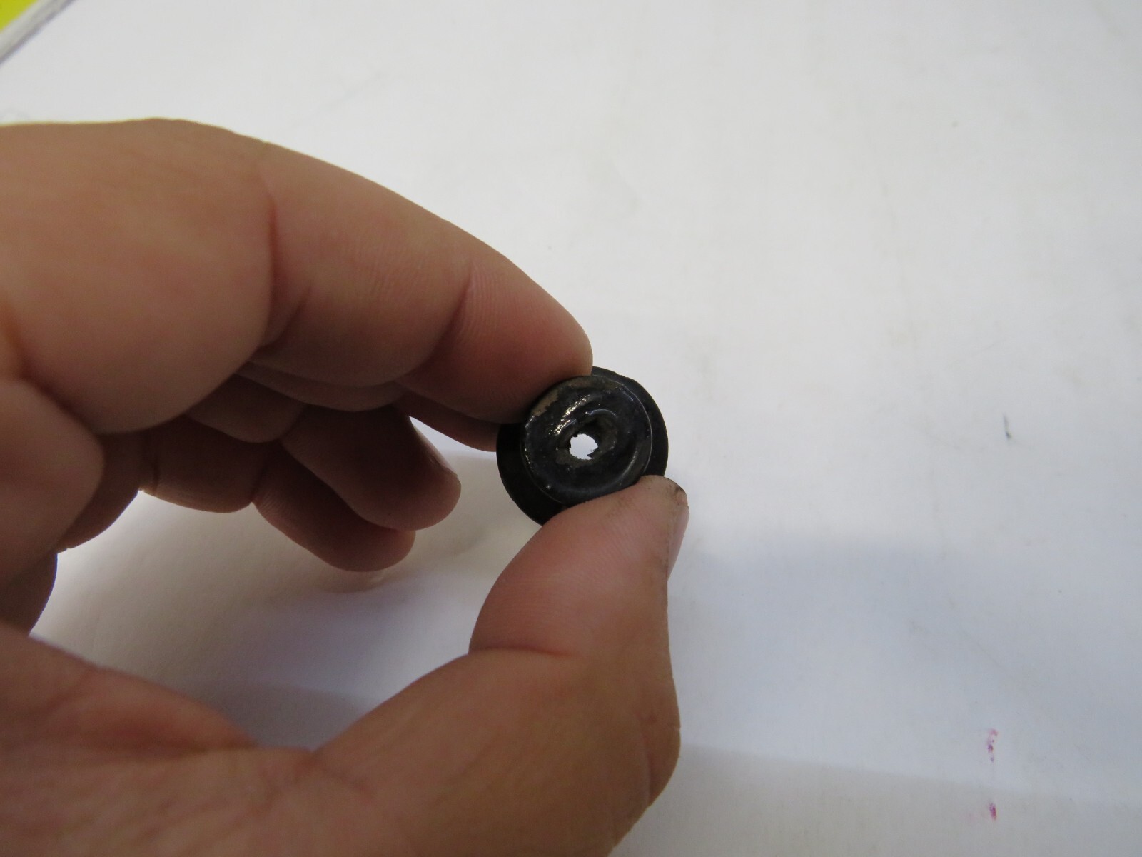 Lot of 10 NOS 1800's Antique small wooden Black Round Drawer Handles knobs pulls