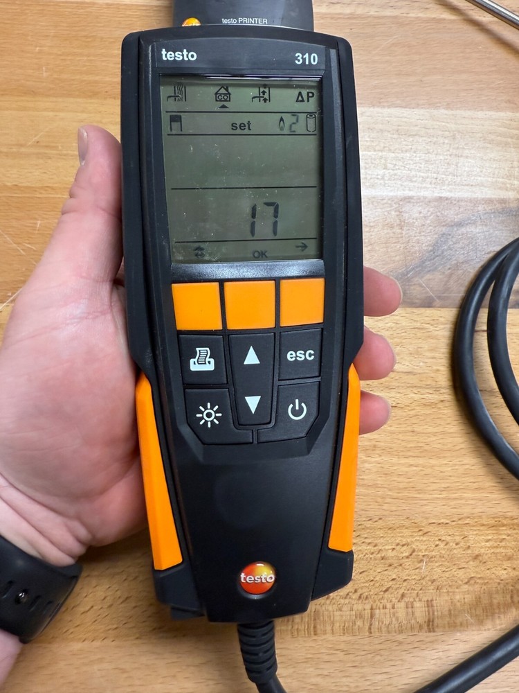Used Testo 310 Residential Combustion Analyzer with Printer! Needs O2 Sensor