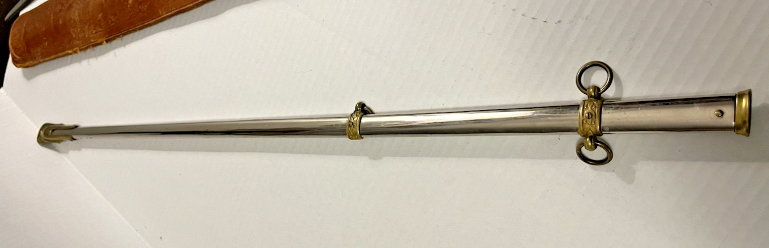 Horstmann Civil War Era Officer's Sword with Scabbard and Leather Sheath, NICE!