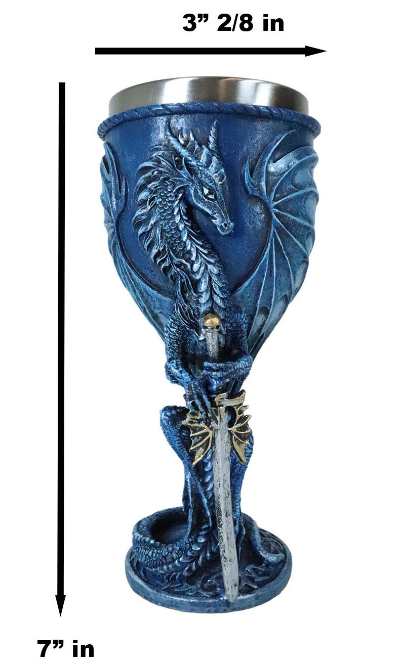 Sea Blade Dragon Goblet with Stainless Steel Insert