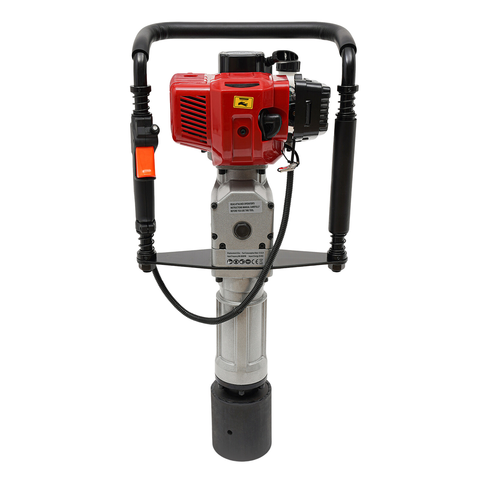 2 Stroke Post Driver Air Cool Machine Mixed Oil/Gasoline Powered Pile 52 CC