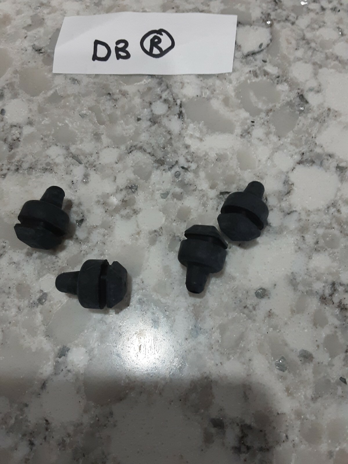 NEW 12-20 Ford Focus Explorer Lower License Plate Rubber Bumper Bushing (4) OEM