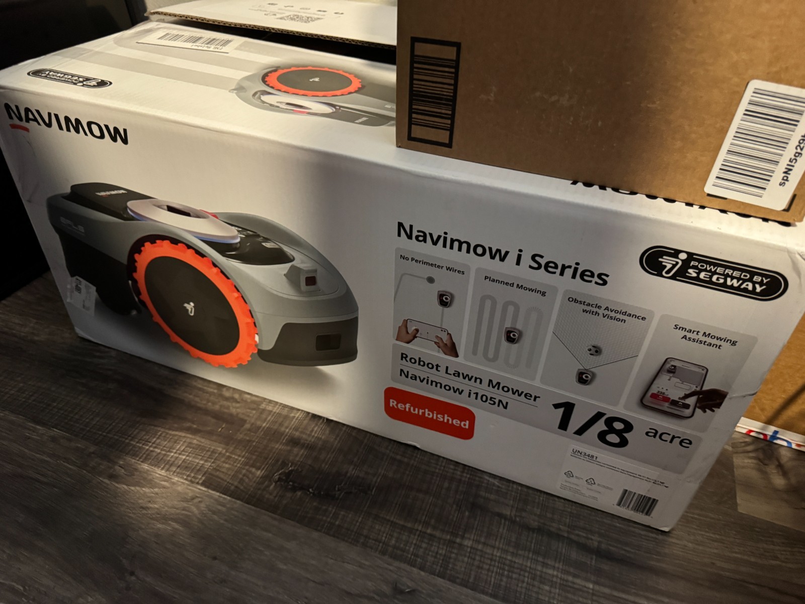 Segway Navimow i105N Robot Lawn Mower 1/8 Acre RTK+Vision - REFURBISHED