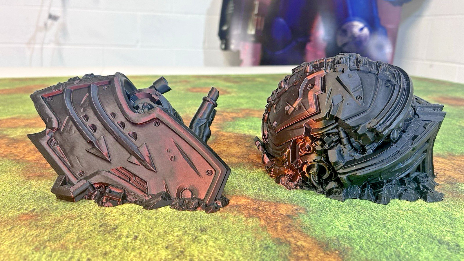 Tabletop Terrain - Fallen Titan - Perfect for Warhammer 40K/Kill Team: 7 pcs