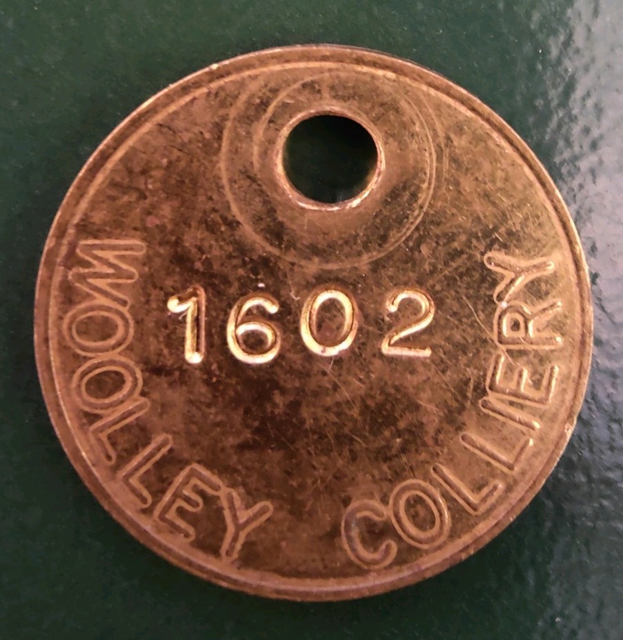 Woolley Colliery Pit Checks Tally Token marked Woolley Colliery 1602
