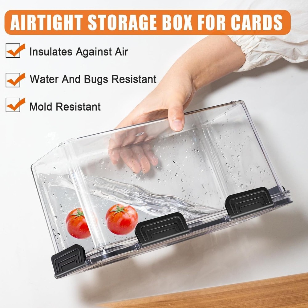 Graded Card Storage Box Holder Case Fits PSA BGS SGC Slab Stackable 1 Pack