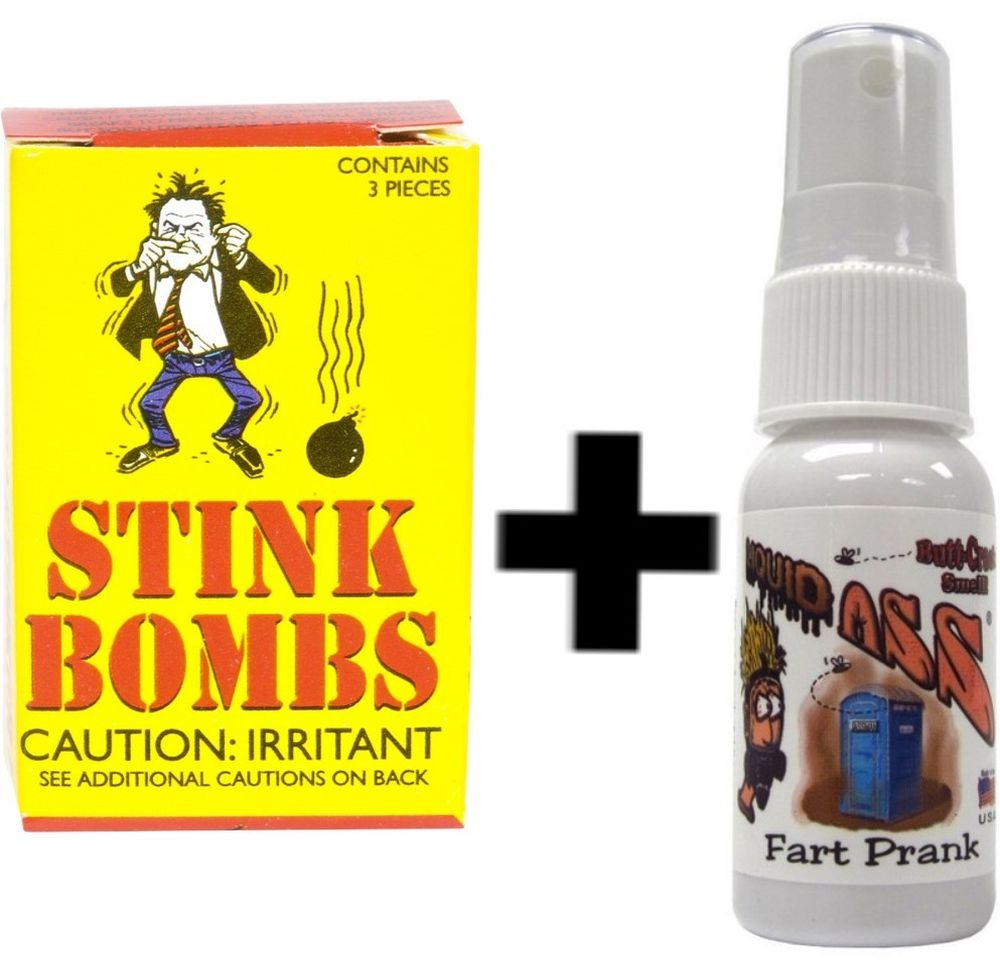 1 LIQUID ASS ® SPRAY BOTTLE + 3 GLASS STINK BOMBS