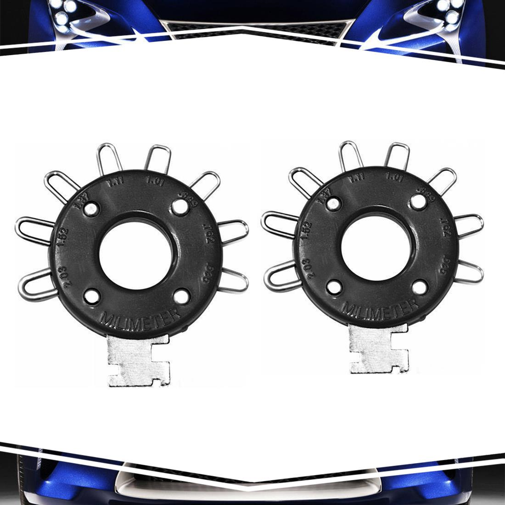 Spark Plug Gapper Gap Tool Adjustment Tool Metric Standard Performance Tool 2PCS