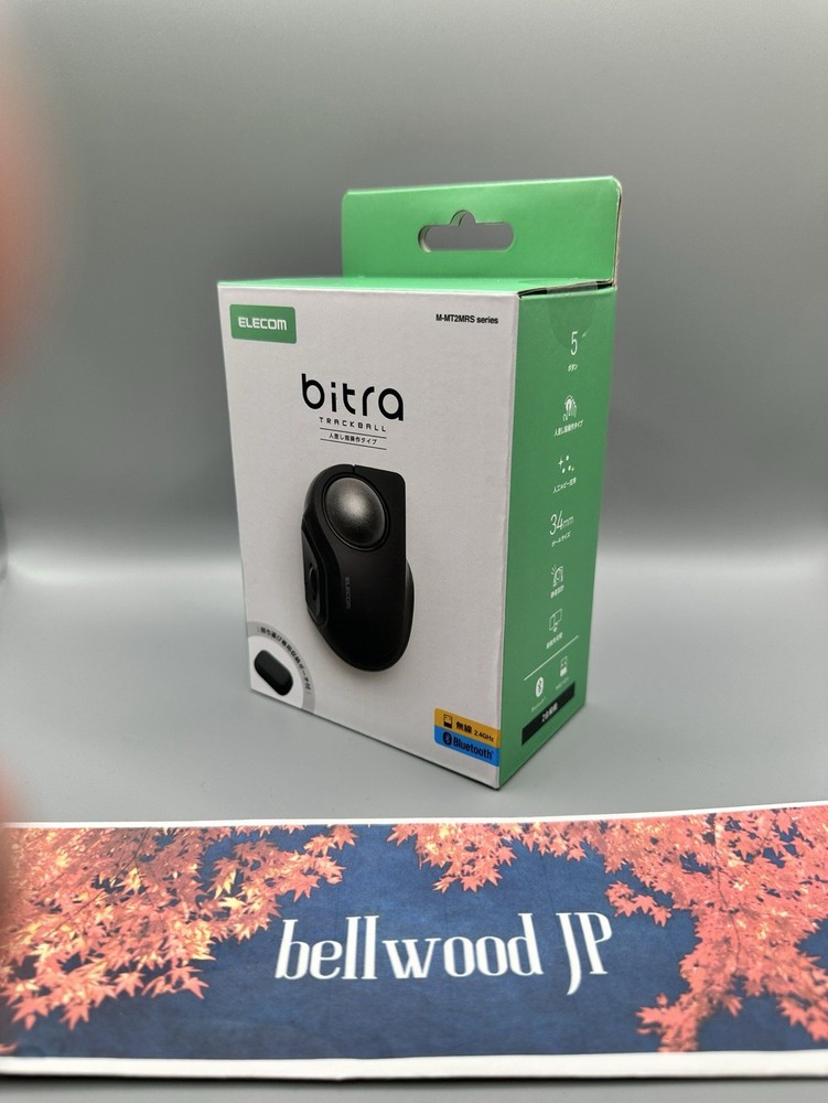 ELECOM bitra Trackball Mouse Quiet Index Finger Operation Bluetooth Wireless